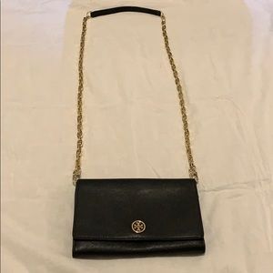 Tory Burch Robinson Chain Wallet Crossbody Clutch